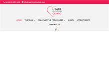 Tablet Screenshot of heartrhythmclinic.com